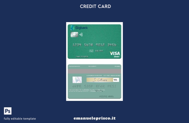 stile verificato Modello di carta di debito visto Estonia Bigbank